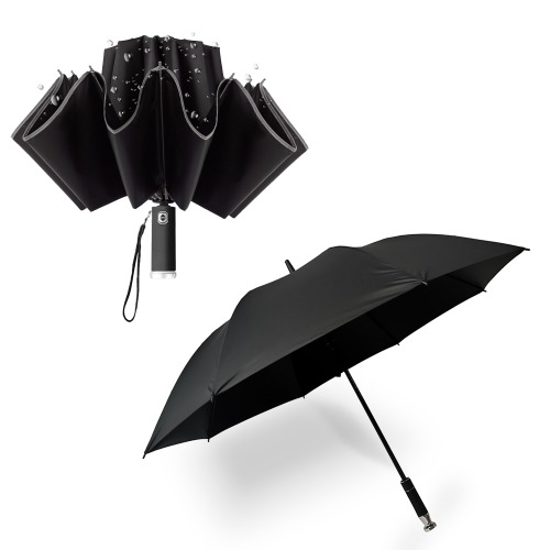 아이존아이앤디 EZ 자동우산 2종 3단 오토 LED 거꾸로 우산 장우산 골프우산